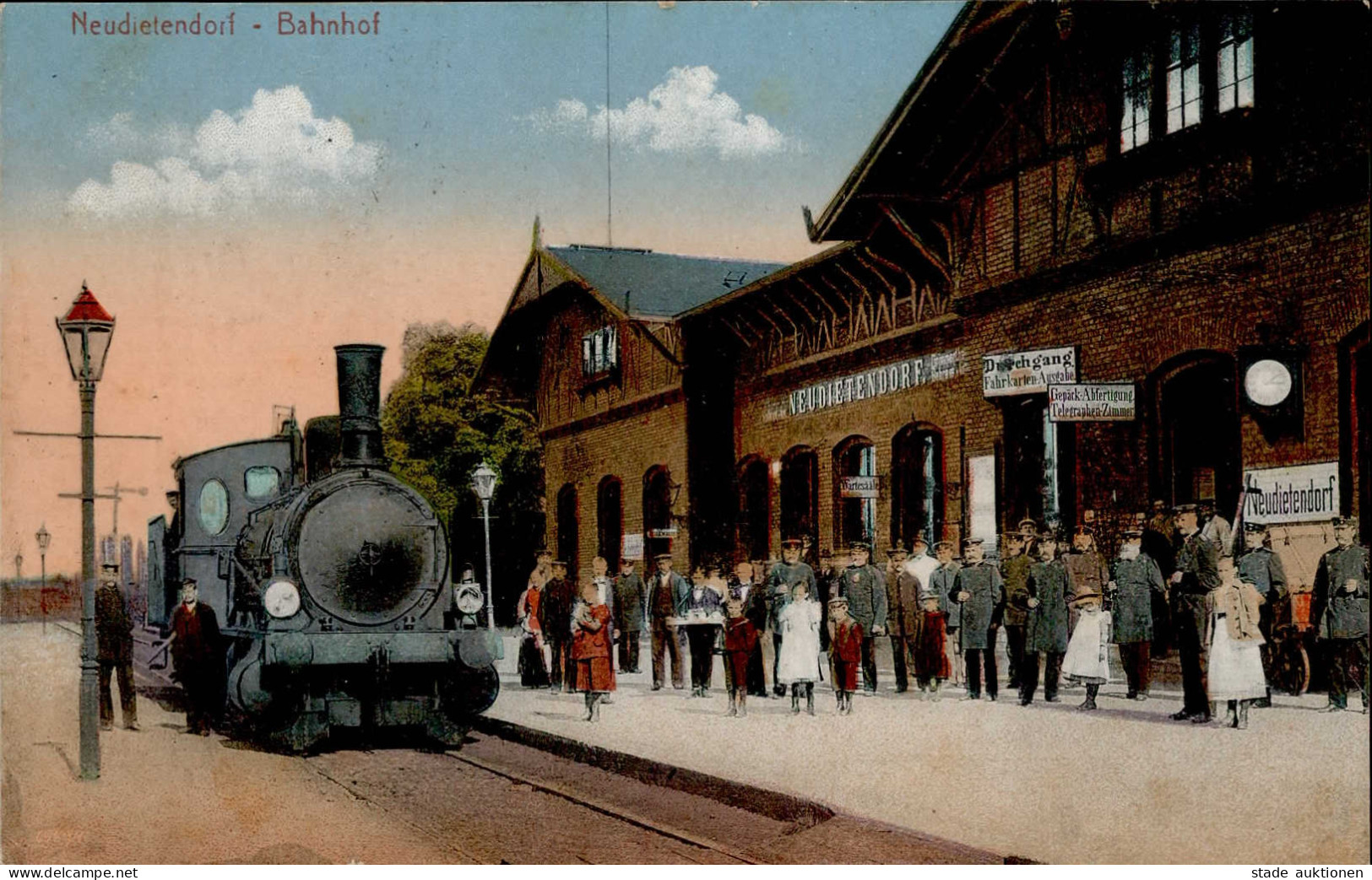 Neudietendorf (o-5103) Bahnhof Eisenbahn 1918 I- Chemin De Fer - Other & Unclassified