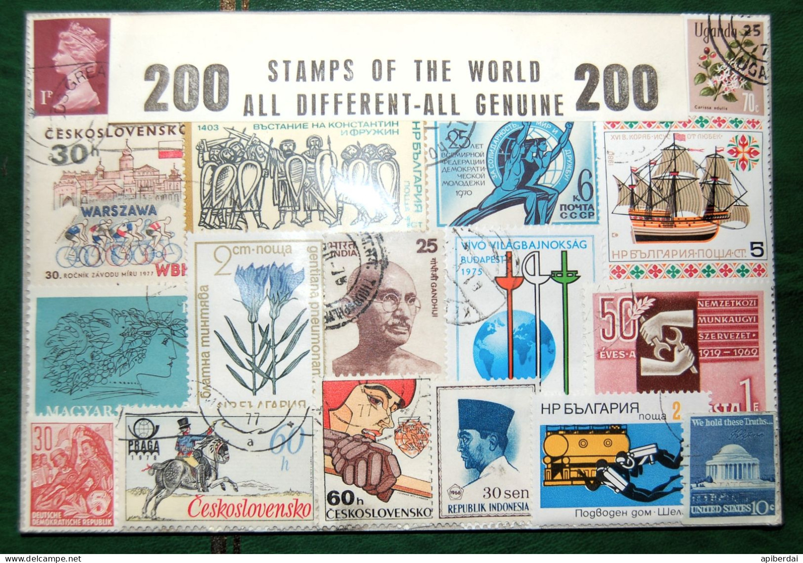 Worlwide - 200 Stamps Used (weight 30g) - Lots & Kiloware (mixtures) - Max. 999 Stamps