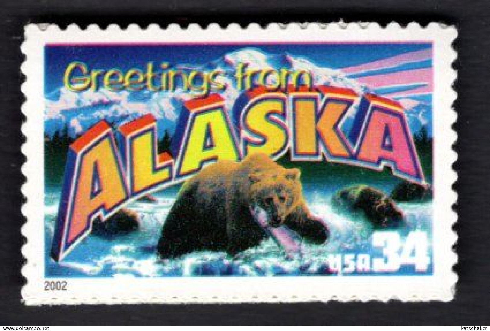 2016400454 2002 SCOTT 3562 (XX) POSTFRIS MINT NEVER HINGED  -  GREETINGS FROM AMERICA - ALASKA - Nuevos