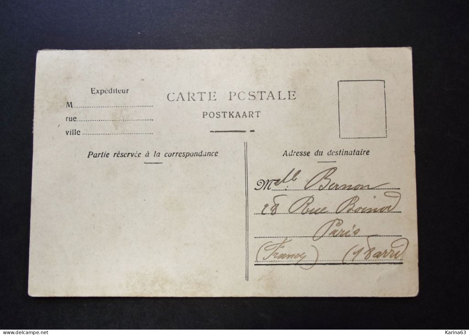 België - Belgique - CPA    Bruxelles - Maison Des Corporations - Used Card Bruxelles Depart Vers Paris 1909 - Weltausstellungen