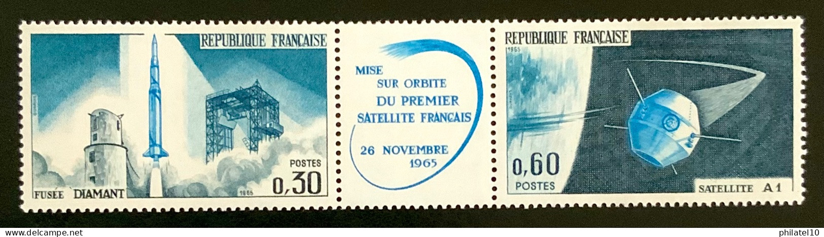 1965 FRANCE N 1465A MISE EN ORBITEDU PREMIER SATELLITE FRANÇAIS - NEUF** - Ungebraucht