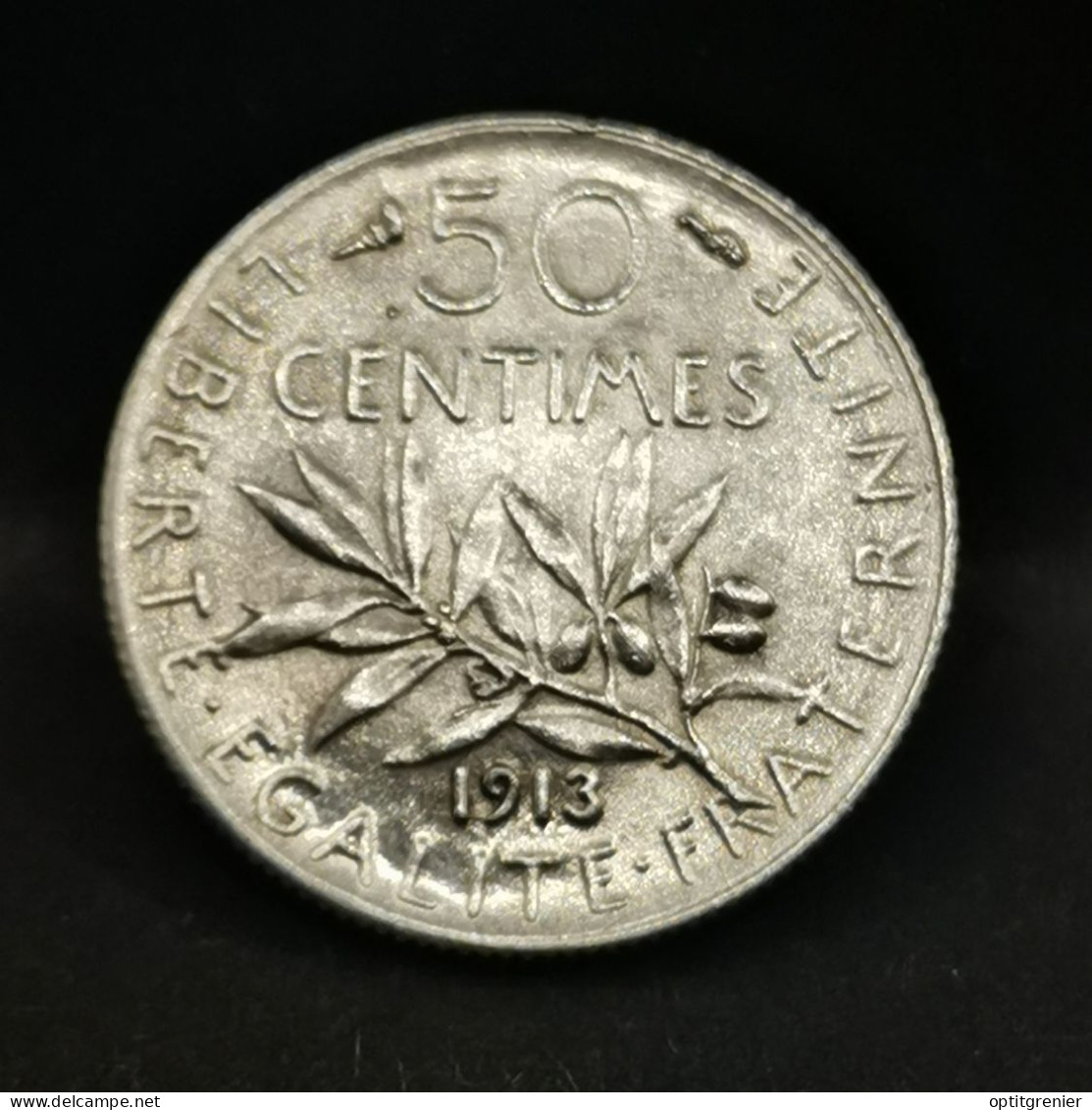 50 CENTIMES SEMEUSE ARGENT 1913 FRANCE / SILVER (Réf. 24425) - 50 Centimes
