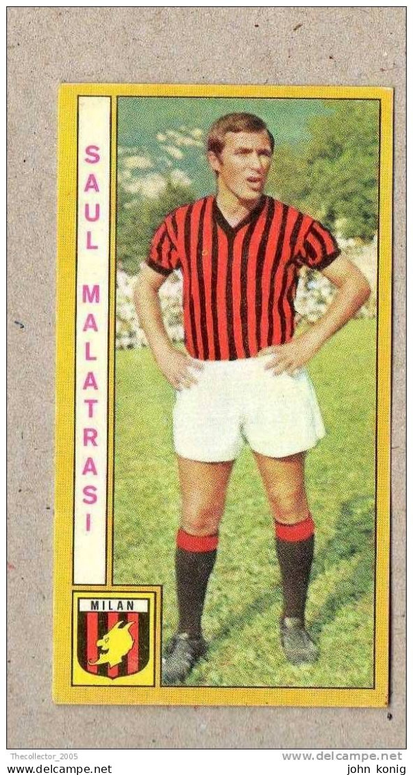 CALCIATORI - CALCIO - Figurine Panini 1969-1970 # Milan (Saul Malatrasi) - Edizione Italiana