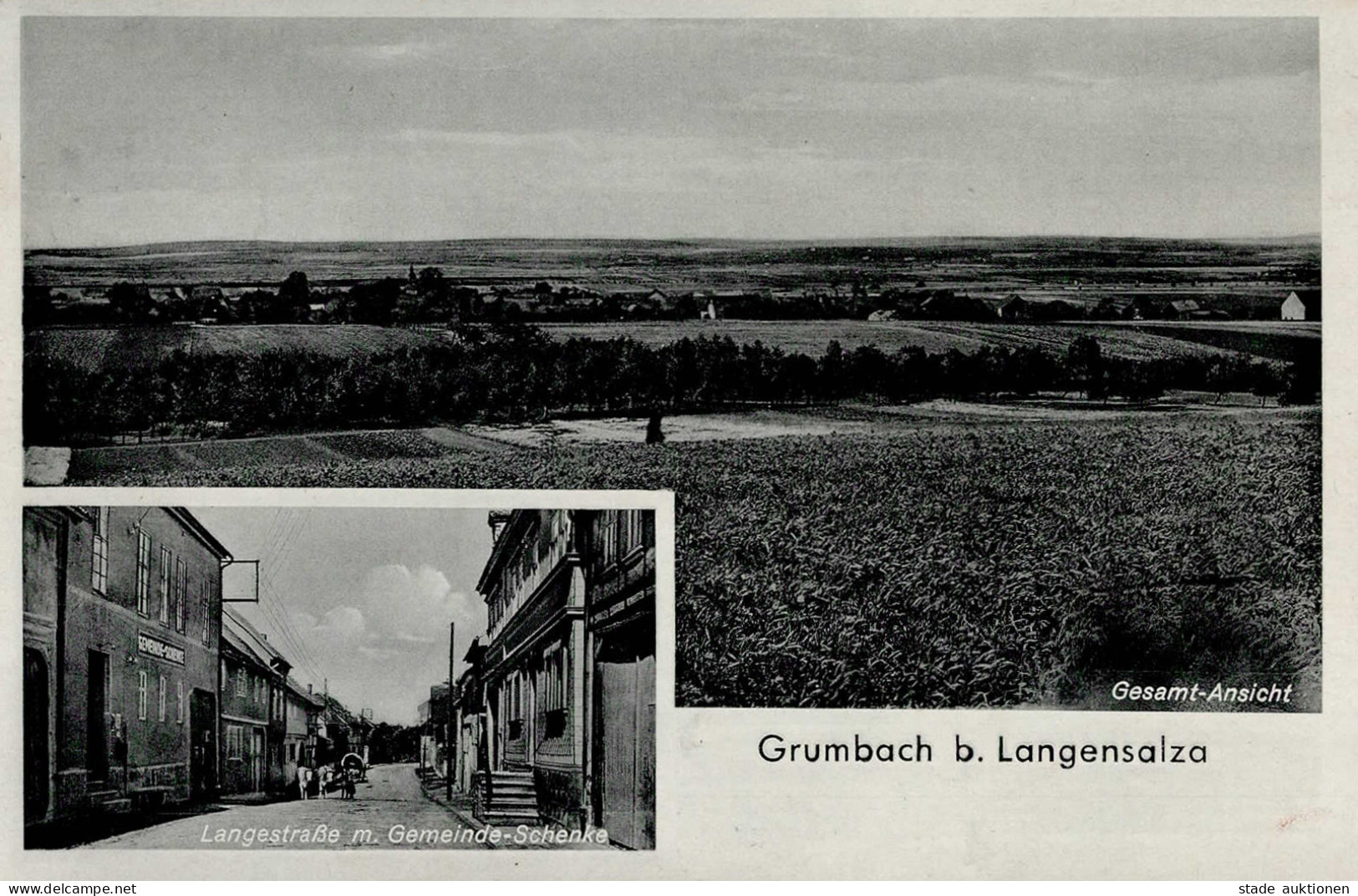 Grumbach (o-5821) Gesamt-Ansicht Langestrasse 1939 I-II - Other & Unclassified