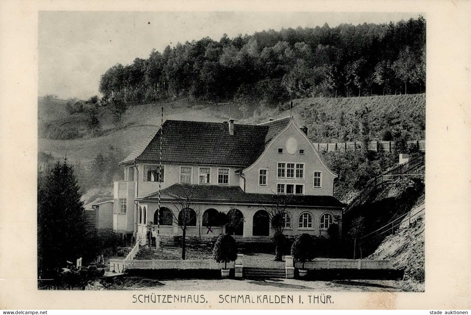 Schmalkalden (o-6080) Schützenhaus I-II (fleckig) - Andere & Zonder Classificatie