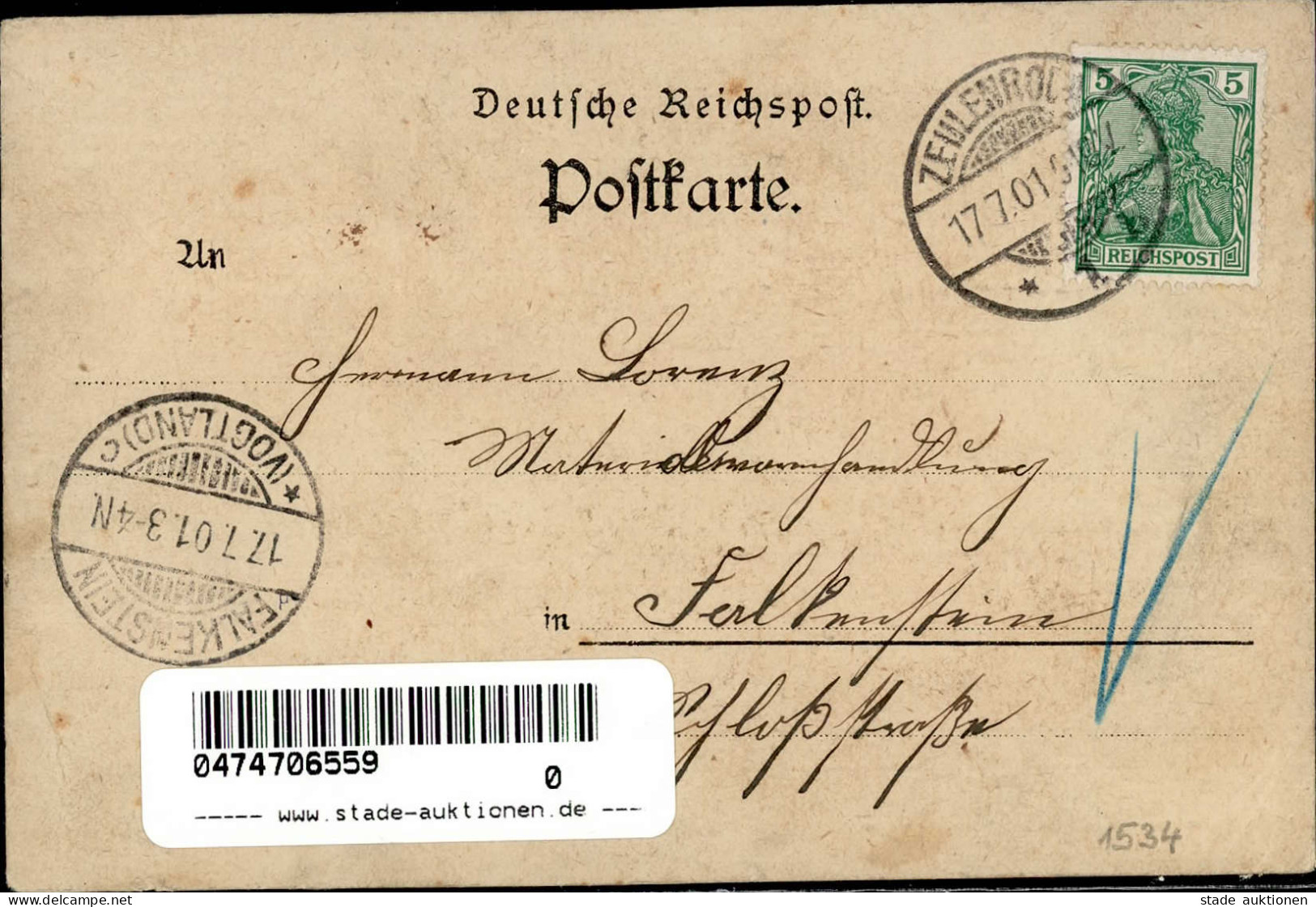 Zeulenroda (o-6570) Gasthaus Zum Schießhaus 1901 II (Stauchungen) - Other & Unclassified