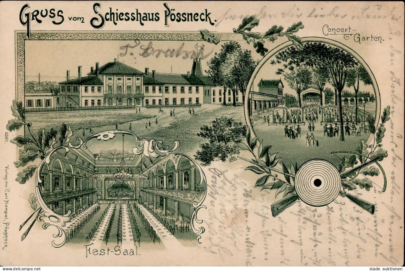 Pößneck (o-6840) Schützenhaus 1901 II (kleine Stauchung) - Other & Unclassified