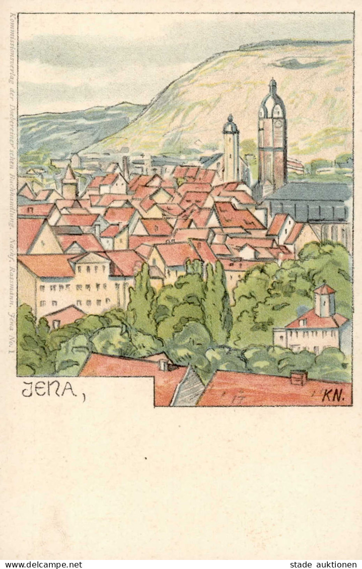 Jena (o-6900) Kirche Künstlerkarte KN I-II - Jena