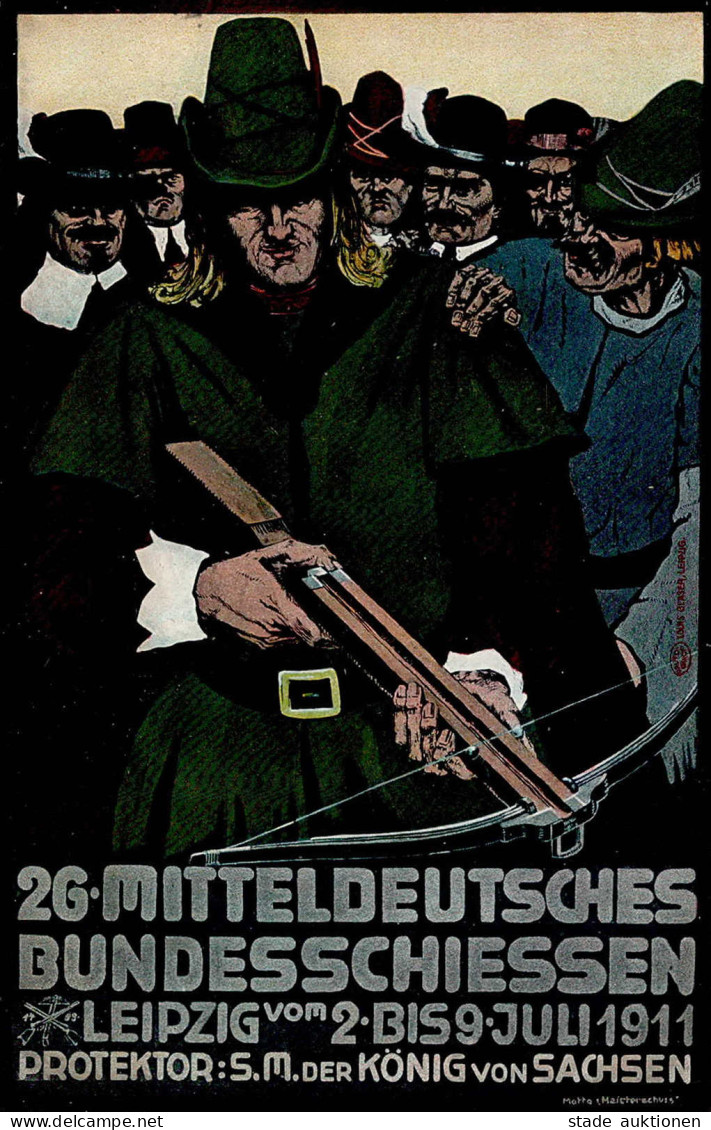 Leipzig (o-7000) 26. Mitteldeutsches Bundesschiessen 2.-9. Juli 1911 I-II - Leipzig