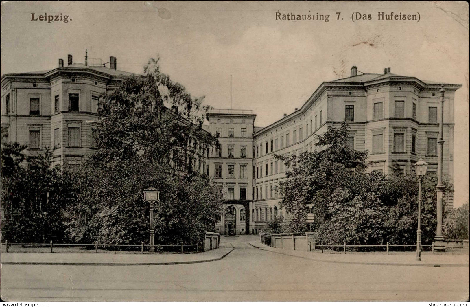 Leipzig (o-7000) Rathausring Sonderstempel II (Stauchung) - Leipzig