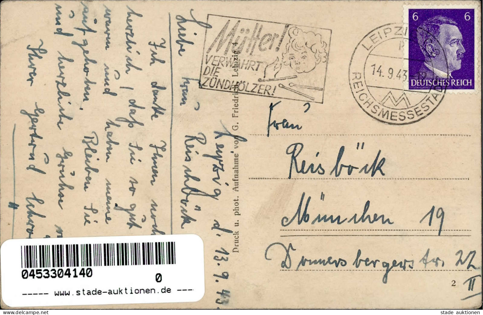 Leipzig (o-7000) Rathausring Sonderstempel II (Stauchung) - Leipzig