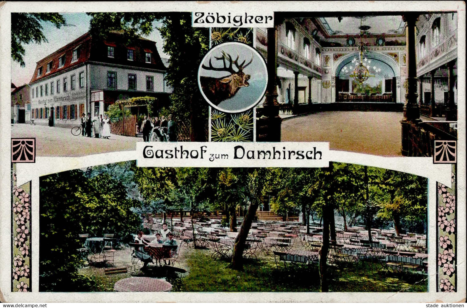 LEIPZIG-ZÖBIGKER (o-7000) - Gasthof Zum Dammhirsch  I-II (Ecken Bestoßen) - Leipzig