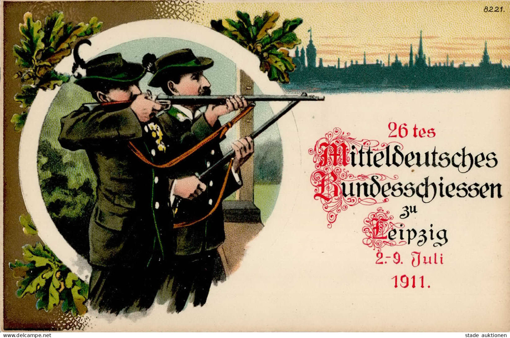 Leipzig (o-7000) 26. Mitteldeutsches Bundesschießen 2. Bis 9. Juli 1911 I - Leipzig