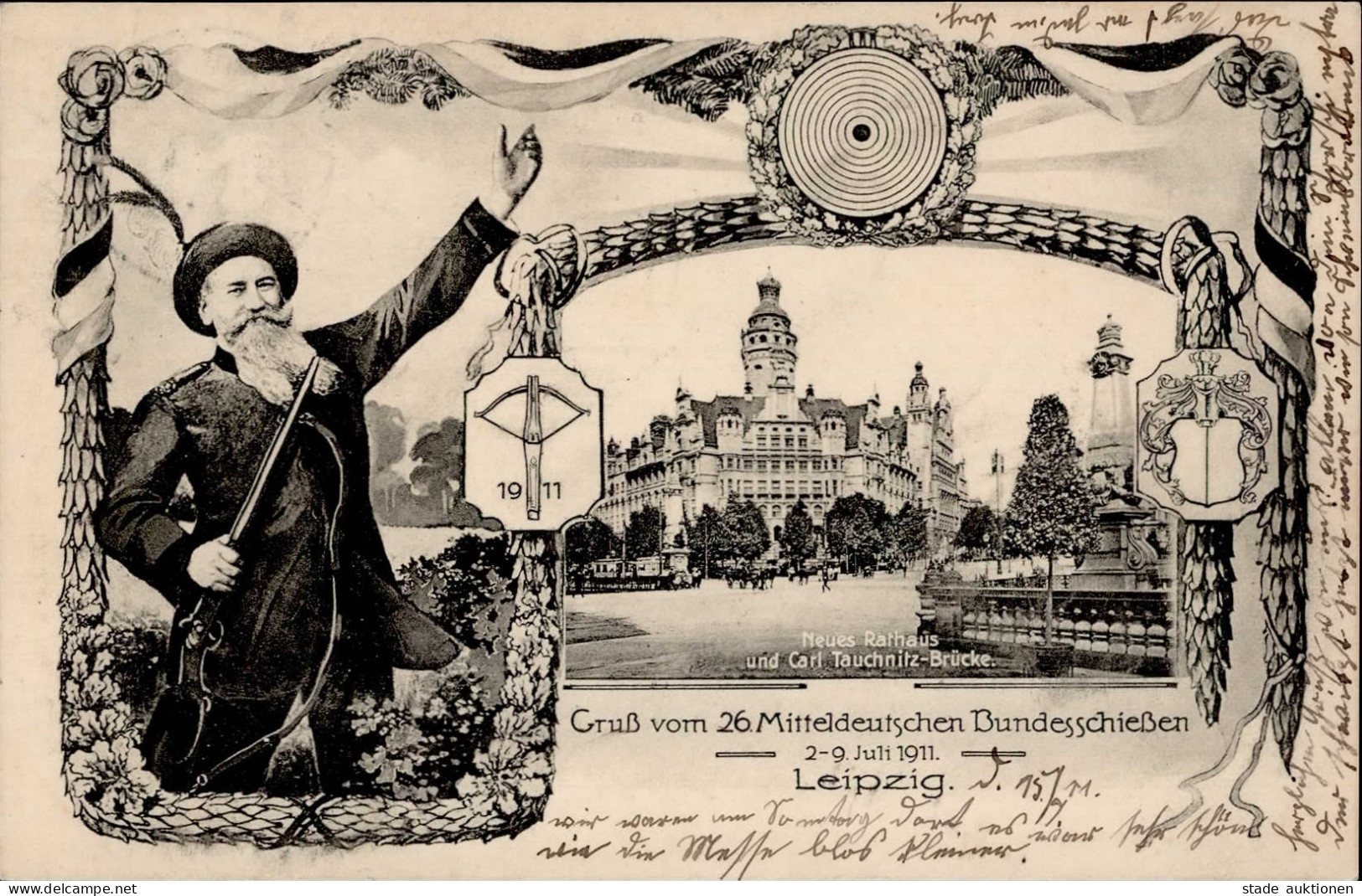Leipzig (o-7000) 26. Mitteldeutsches Bundesschießen 2. Bis 9. Juli 1911 I - Leipzig