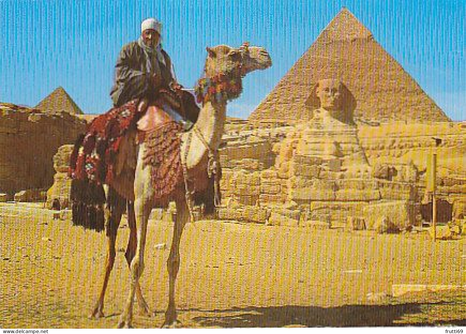 AK 214889 EGYPT - Giza - The Great Sphinx  And Kephren Pyramid - Sphinx