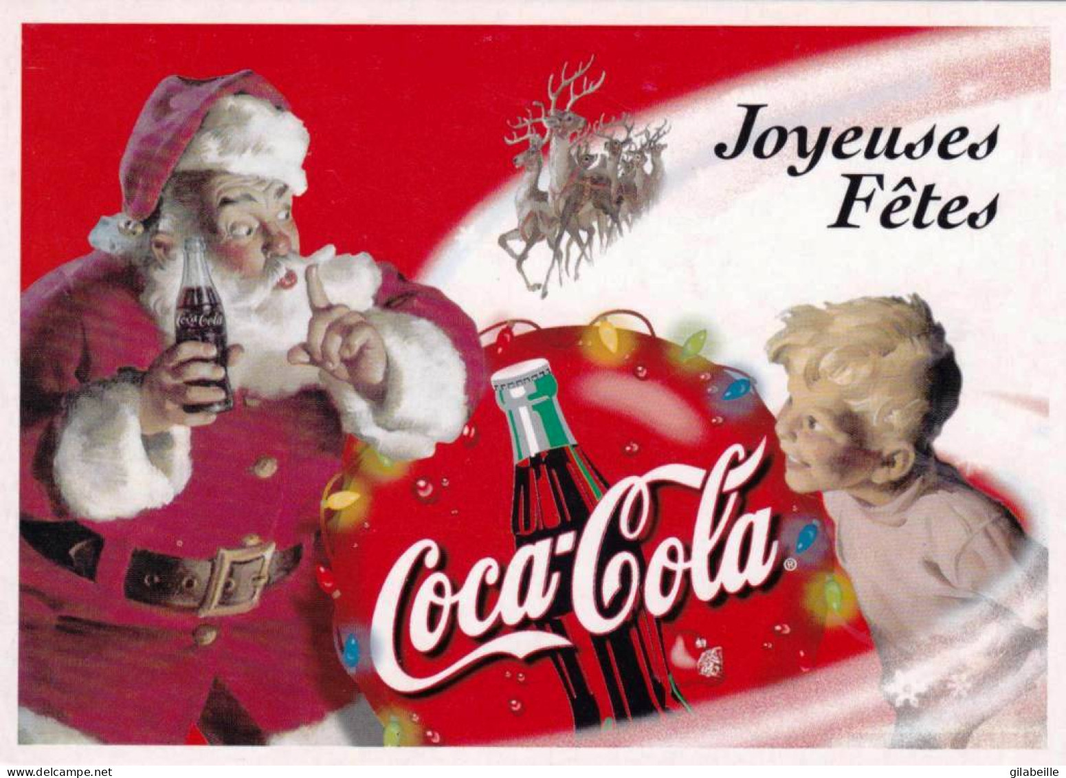 PUBLICITE -  COCA COLA - Joyeuses Fetes - Werbepostkarten