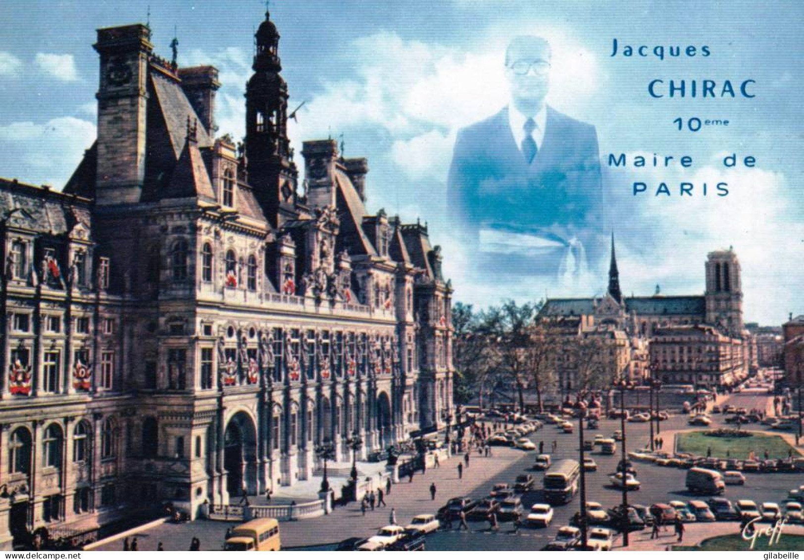 Politique - Jacques Chirac - 10eme Maire De Paris - Persönlichkeiten