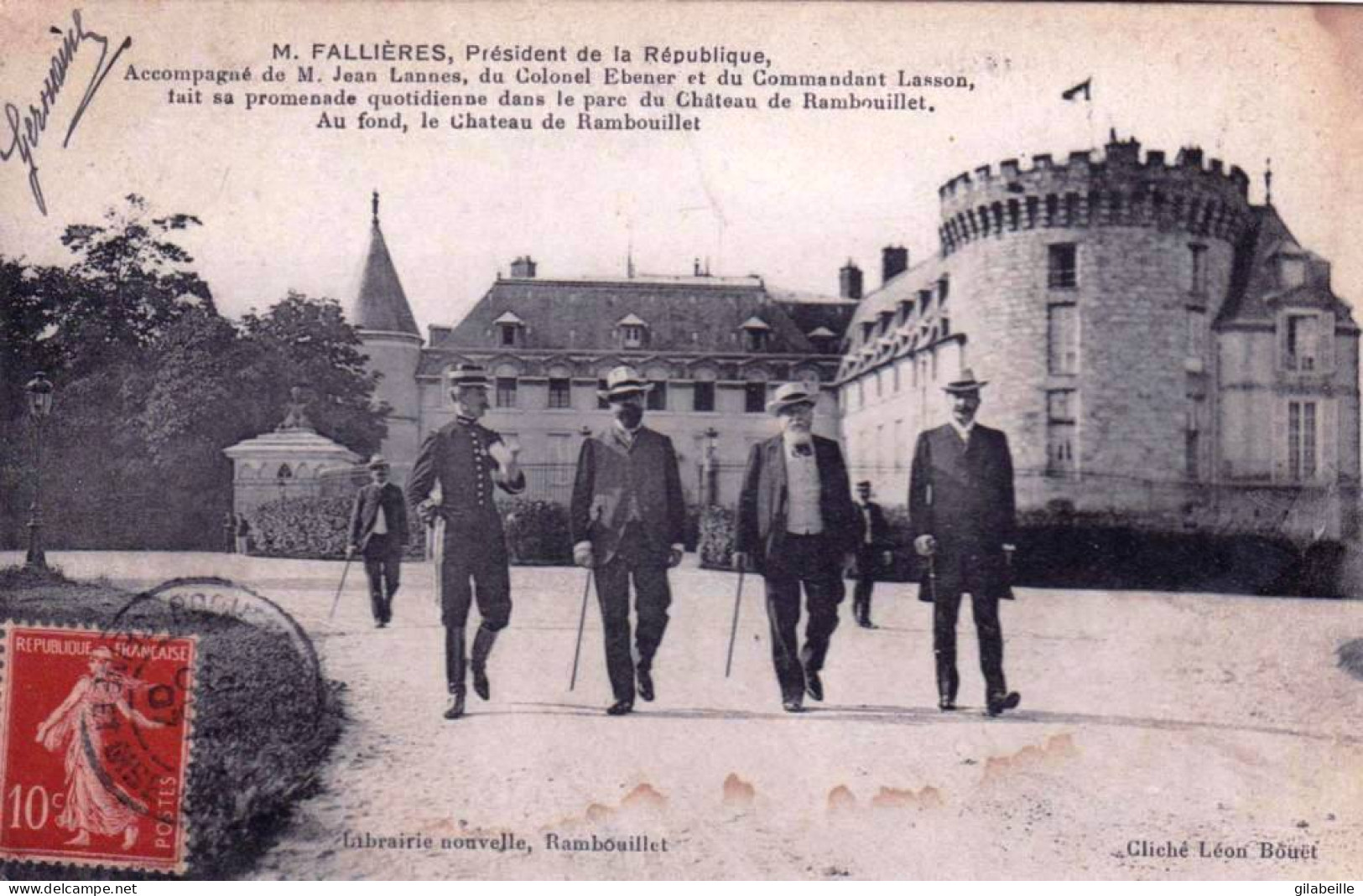 Politique - Mr Fallieres President De La République En Promenade Au Chateau De Rambouillet - Persönlichkeiten