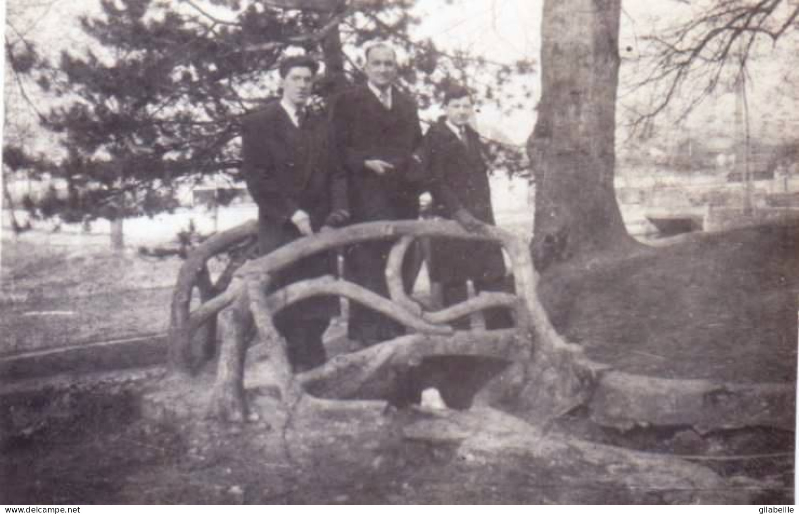 Petite Photo Originale - 1942 - L'hiver Au Parc Des Bosquets A LUNEVILLE ( 54 ) - Lieux