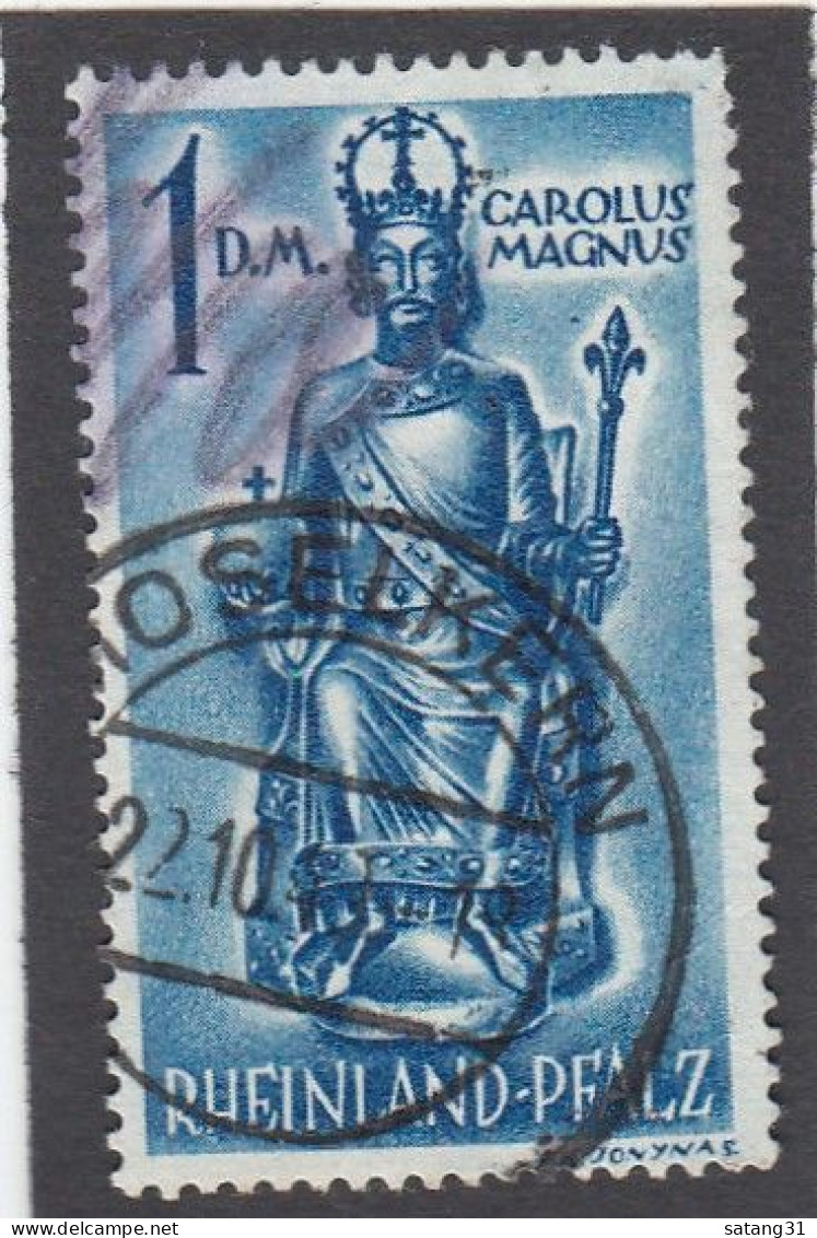 BRIEFMARKE MIT  STEMPEL " MOSELKERN ". - Renania-Palatinado