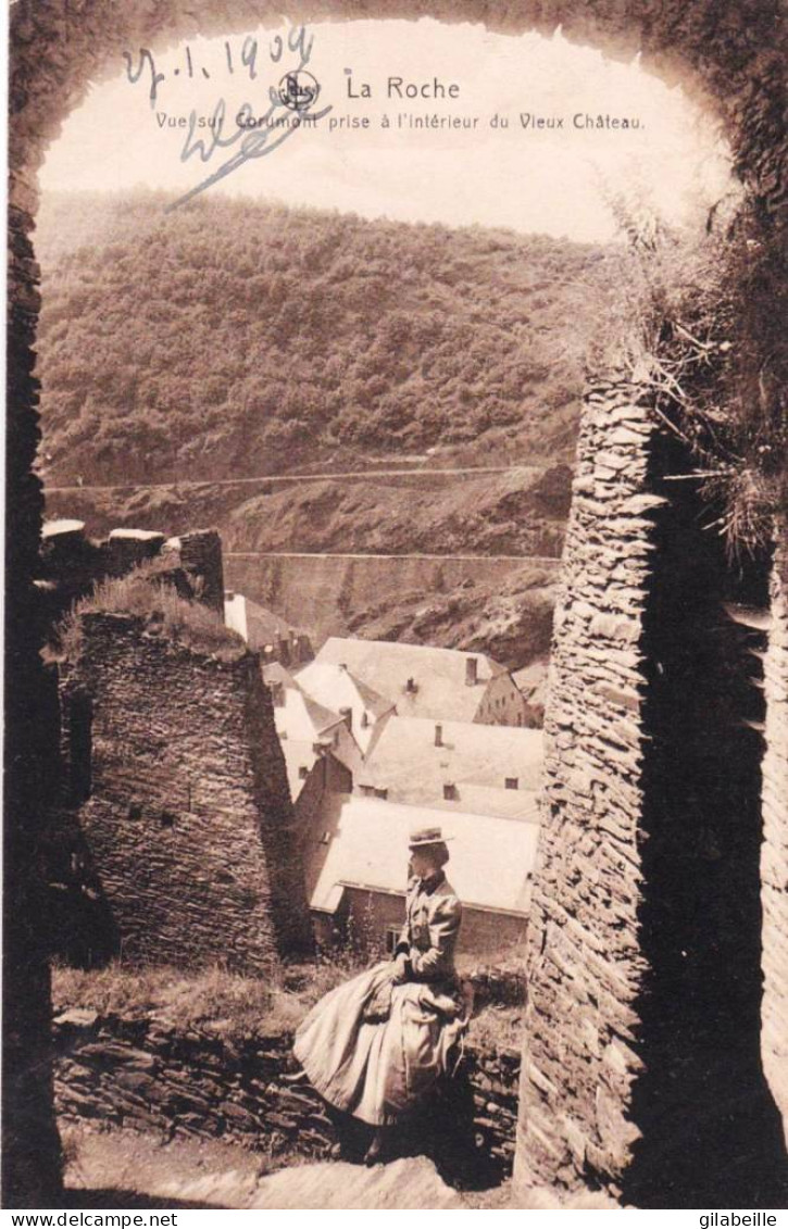 LA ROCHE En ARDENNE  - Vue Sur Corumont Prise A L'interieur Du Chateau - La-Roche-en-Ardenne