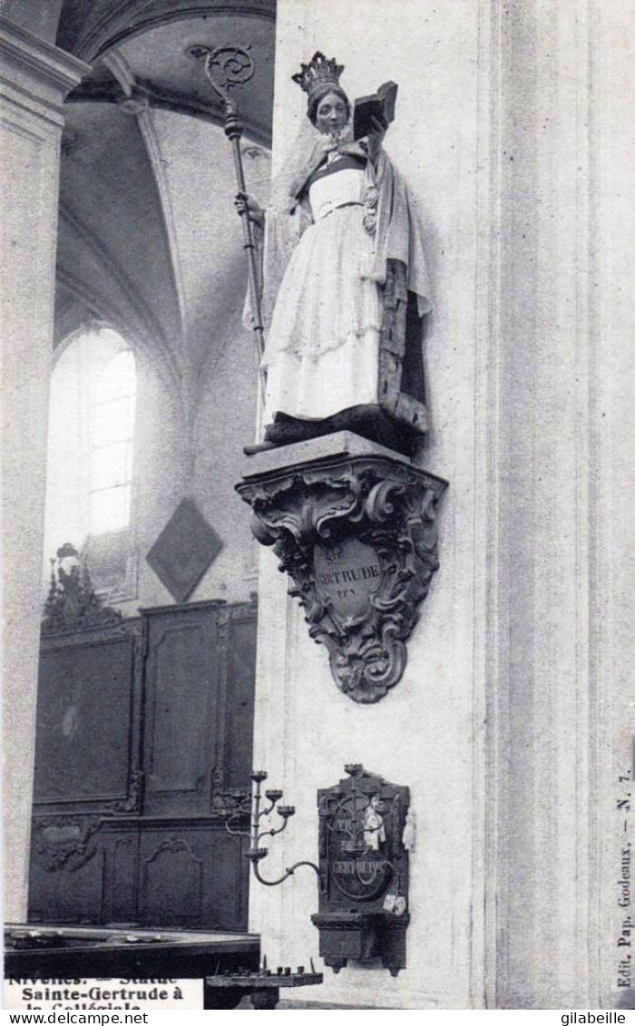 NIVELLES - Statue Sainte Gertrude A La Collégiale - Nijvel