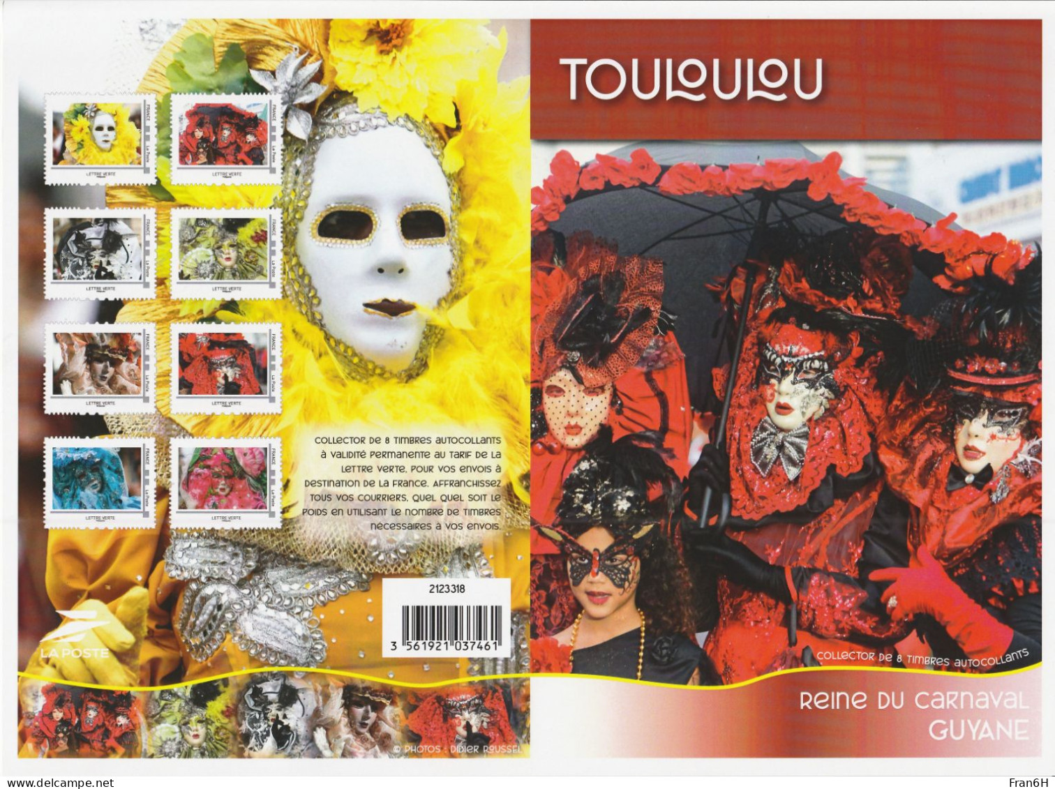 Carnaval Guyane Touloulou - Neuf - Collector - Autoadhesif - Autocollant - - Collectors