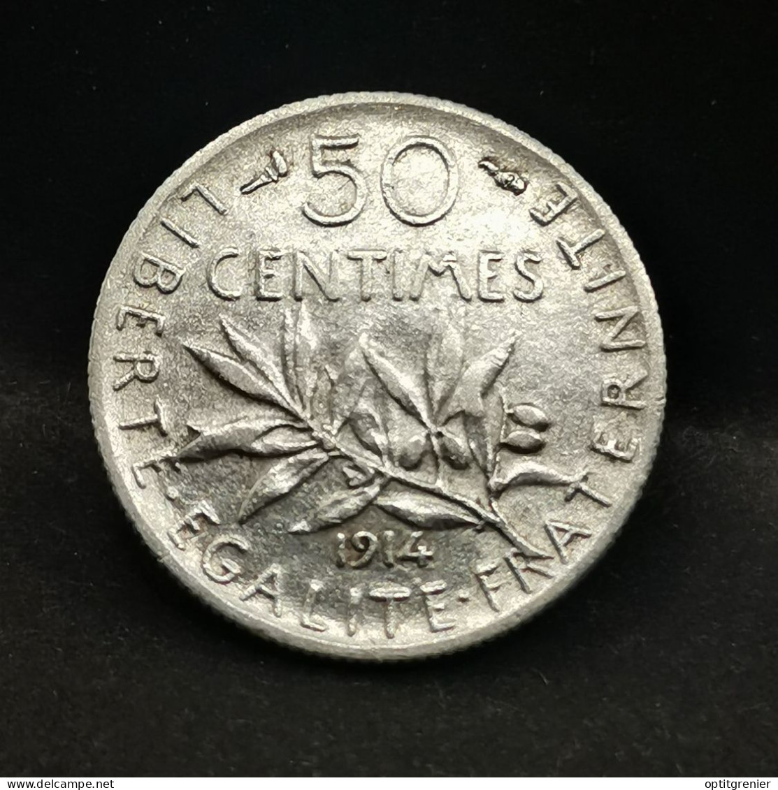 50 CENTIMES SEMEUSE ARGENT 1914 FRANCE / SILVER (Réf. 24425) - 50 Centimes