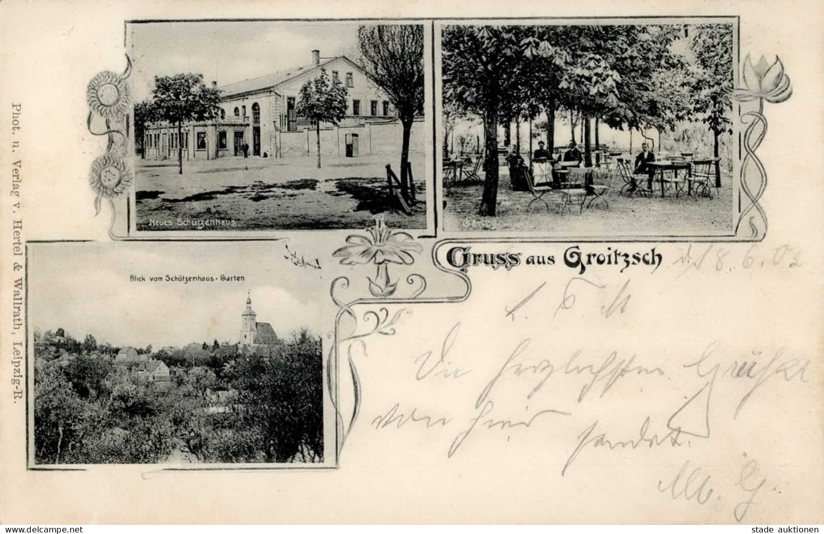 Groitzsch (o-7222) Neues Schützenhaus 1903 I-II - Autres & Non Classés