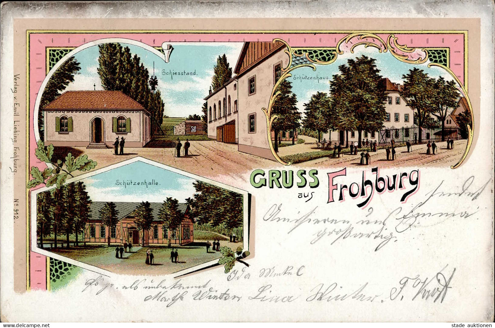 Frohburg (o-7233) Schießstand Schützenhaus 1904 I- - Other & Unclassified