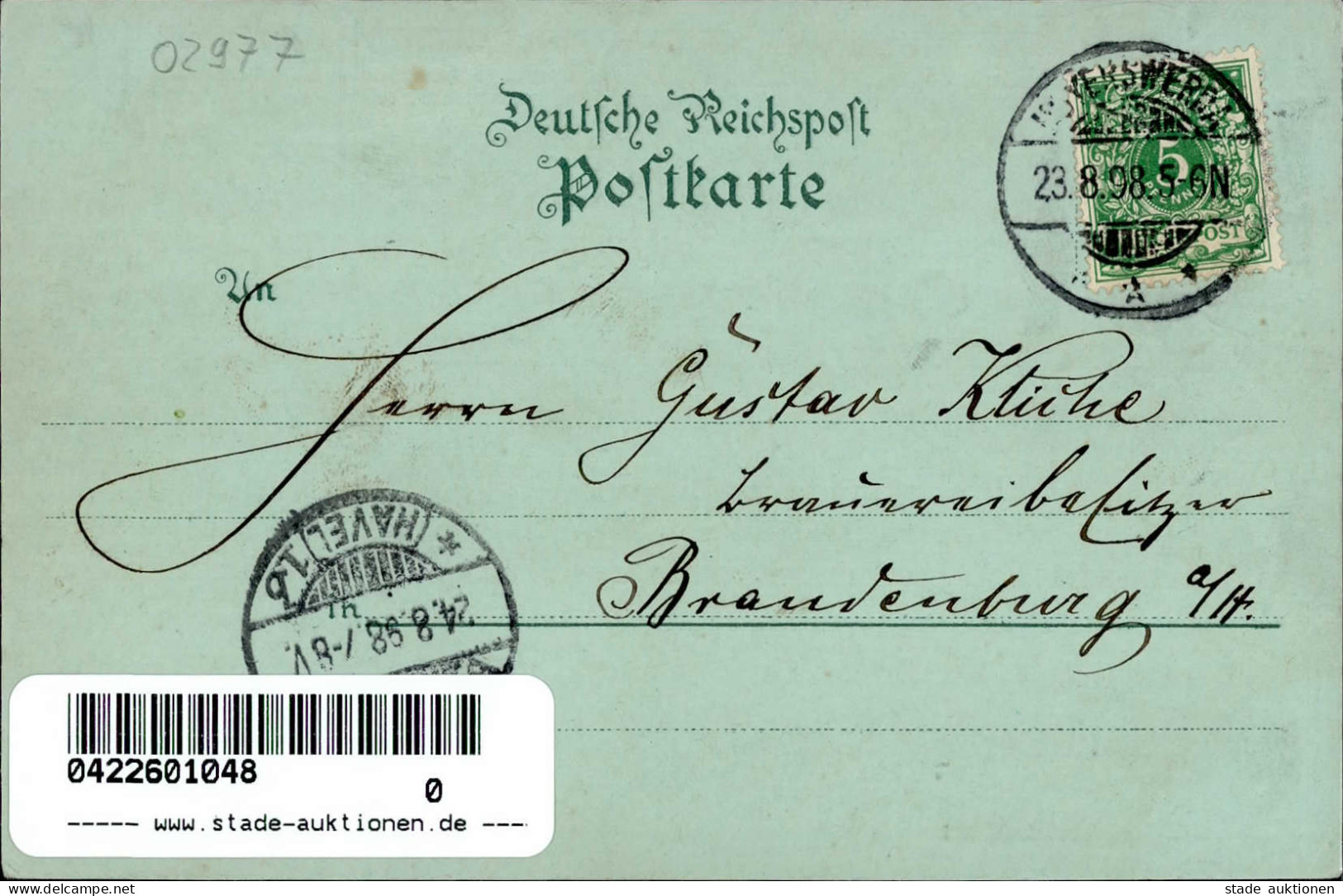 Hoyerswerda (o-7700) Mondschein-Karte Gasthaus Zum Adler Postamt Amtsgericht Tracht 1898 I- - Autres & Non Classés