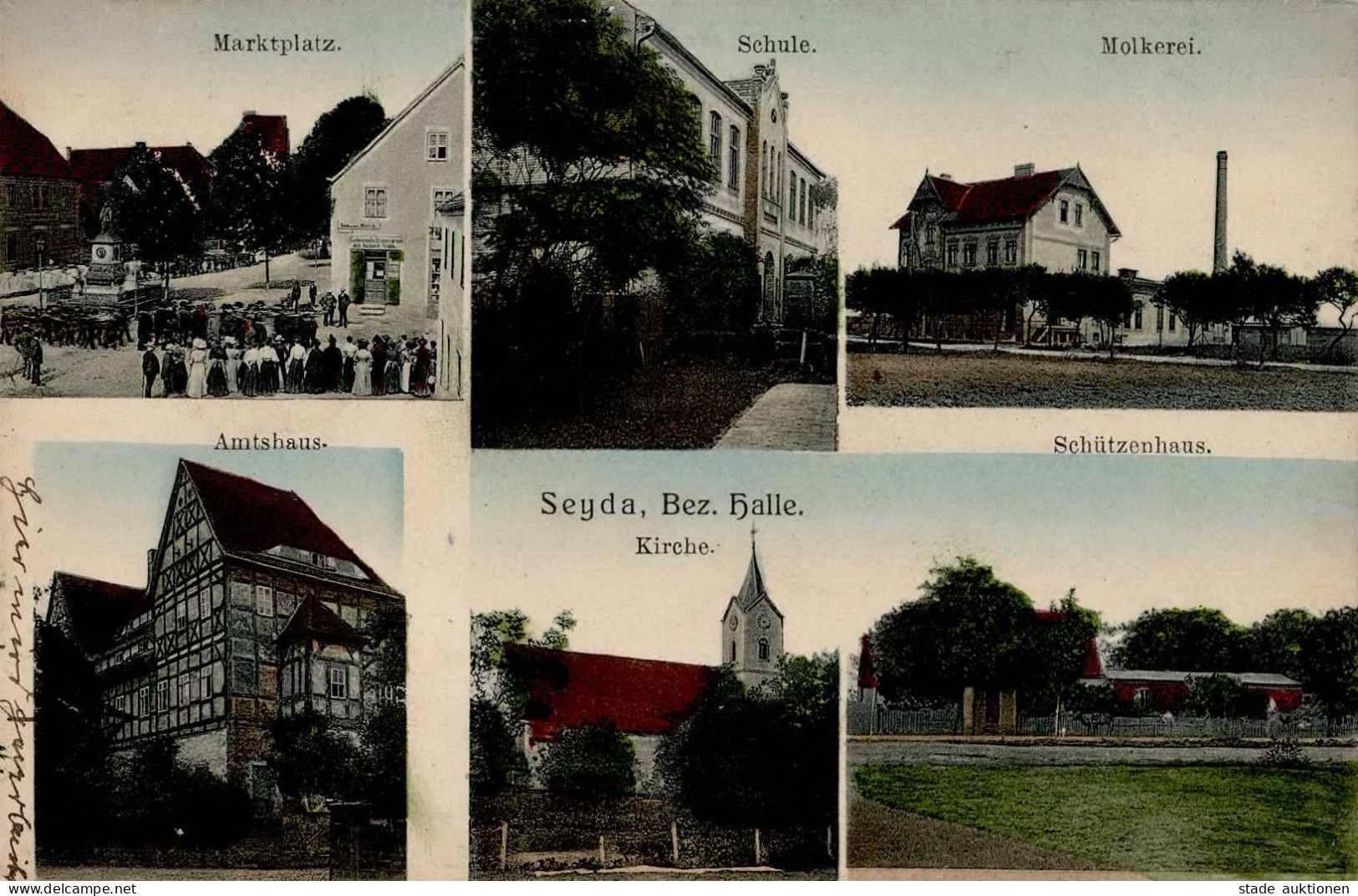 Seyda (o-7901) Schule Schützenhaus 1914 I- - Other & Unclassified