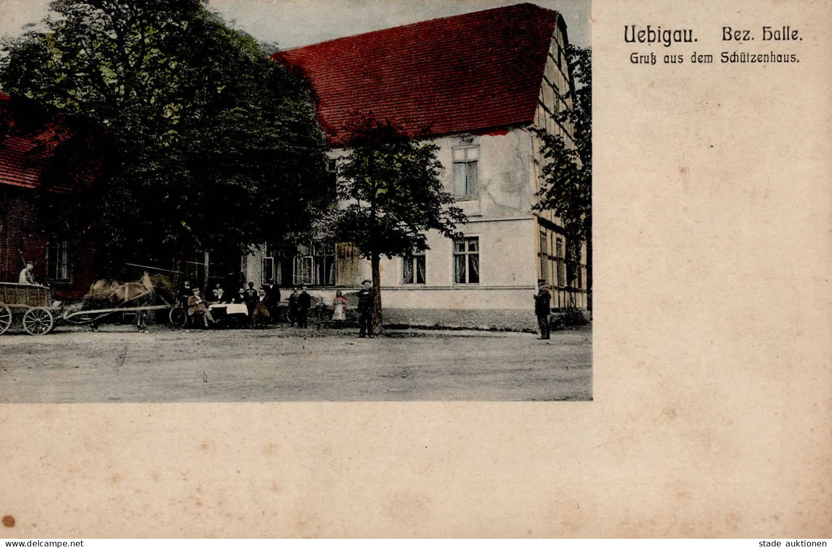 Uebigau (o-7914) Schützenhaus I-II (fleckig) - Other & Unclassified