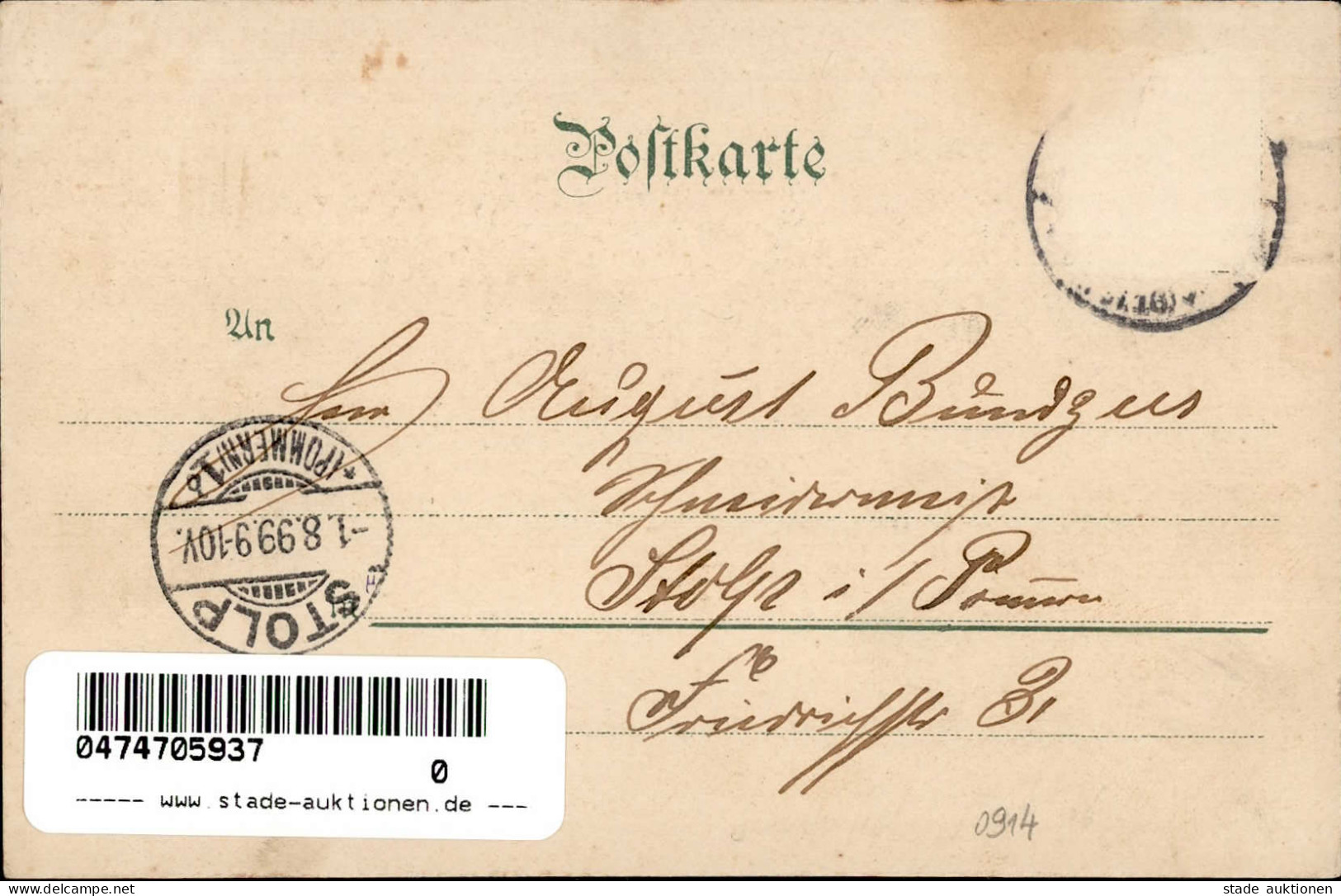 Dresden (o-8000) Dresdner Vogelwiese 1899 I- (Marke Entfernt) - Other & Unclassified