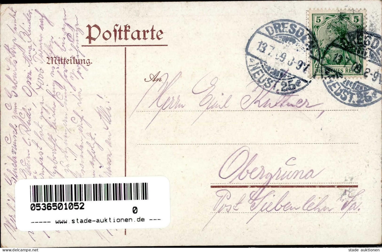 Radebeul (o-8122) Gauturnfest Des Mittelelbeturngaues 10. Und 11. Juli 1909 II (kleine Stauchung) - Other & Unclassified