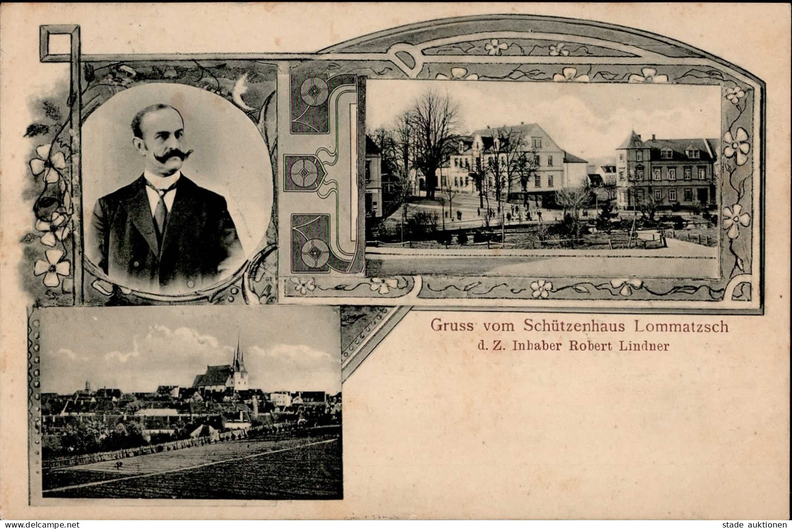 Lommatzsch (o-8260) Schützenhaus 1906 I- - Other & Unclassified