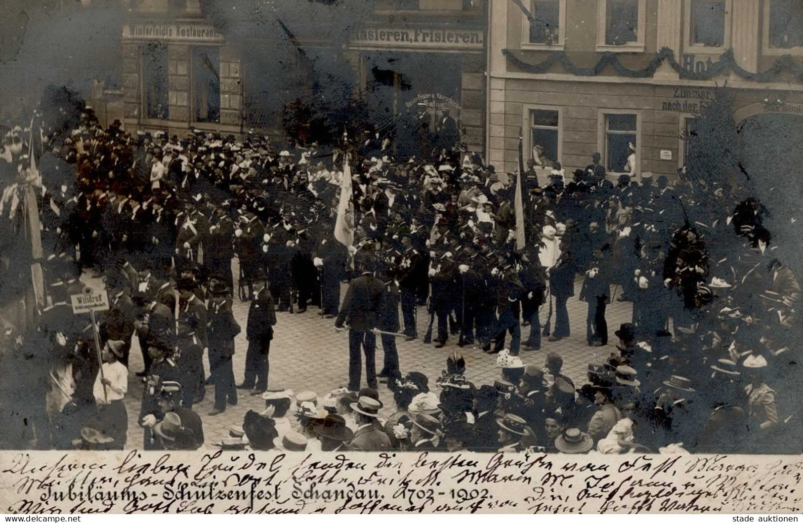 Bad Schandau (o-8320) Jubiläums Schützenfest 1702-1902 II (fleckig) - Autres & Non Classés