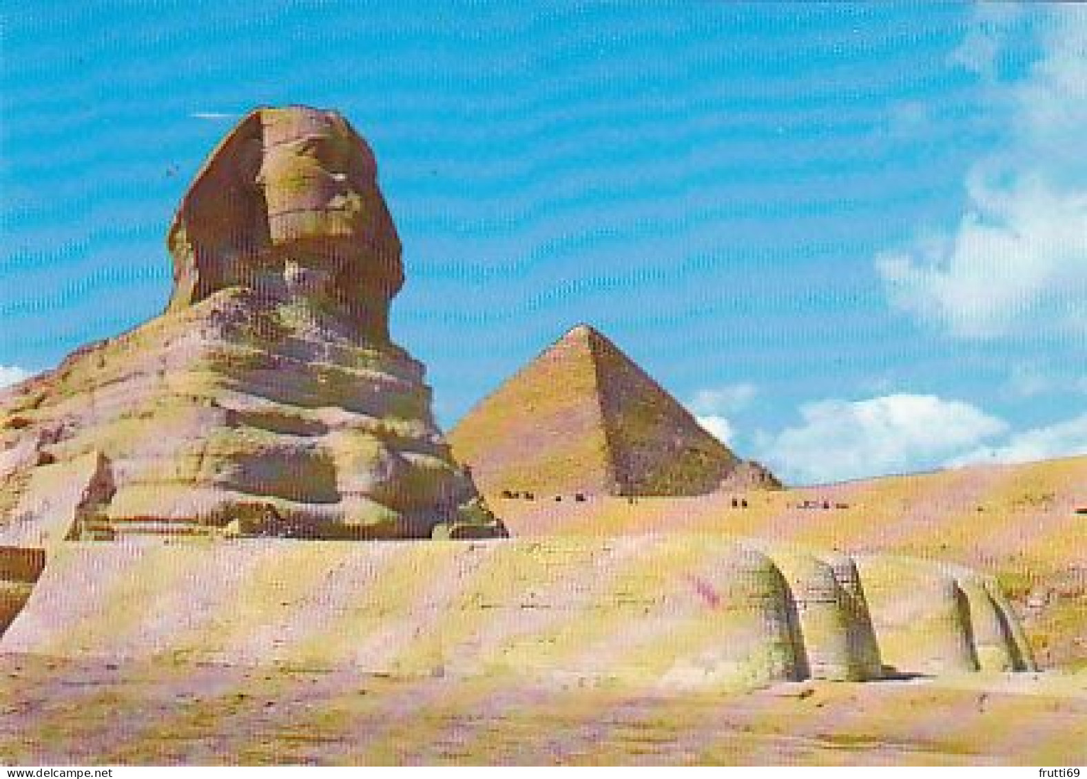 AK 214893 EGYPT - Giza - The Great Sphinx And Cheops Pyramid - Sphynx