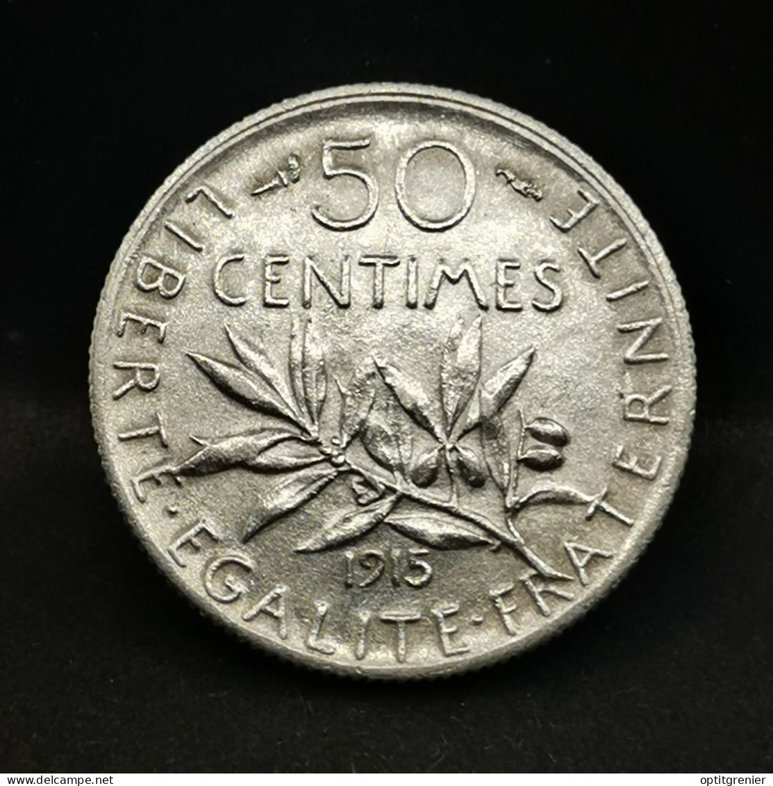 50 CENTIMES SEMEUSE ARGENT 1915 FRANCE / SILVER (Réf. 24425) - 50 Centimes