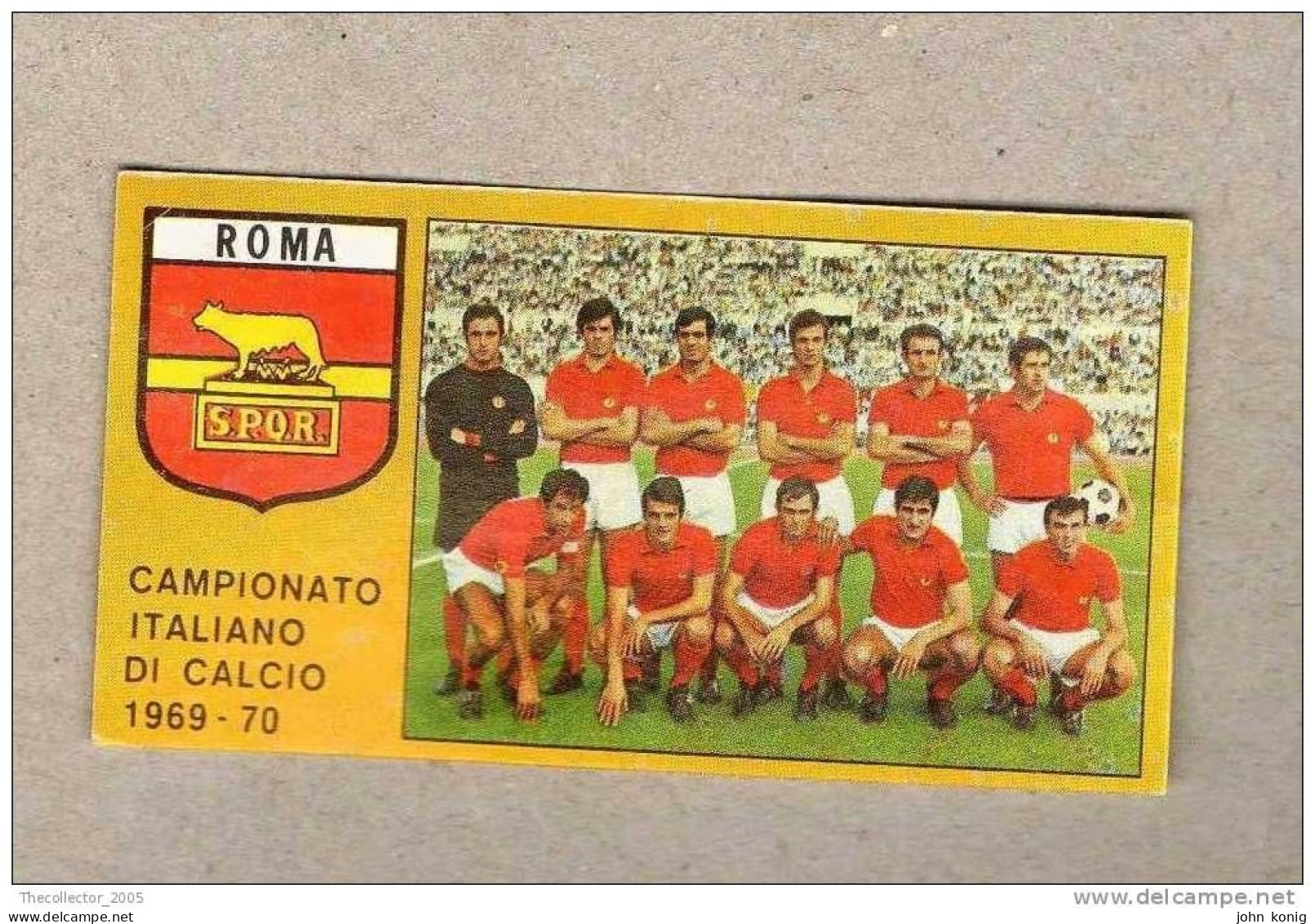 CALCIATORI - CALCIO - Figurine Panini 1969-1970 # Roma - Edizione Italiana