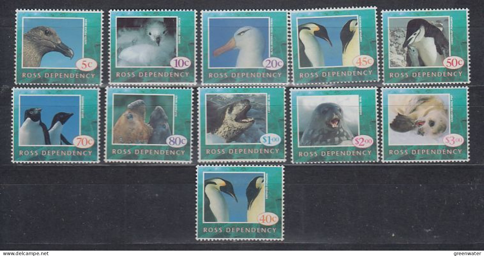 Ross Dependency 1994 Wildlife 11v** Mnh (59655) - Unused Stamps