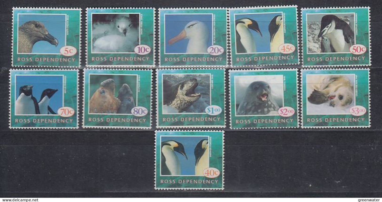 Ross Dependency 1994 Wildlife 11v** Mnh (59655) - Nuovi