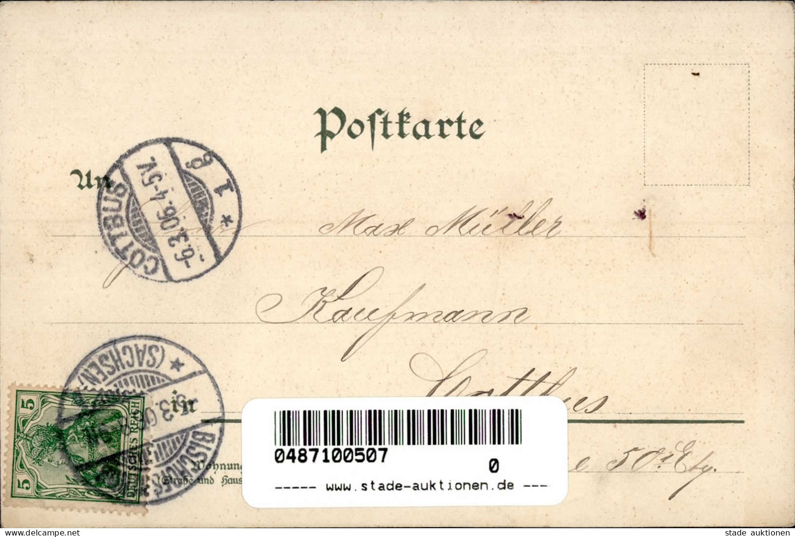 Bischofswerda (o-8500) Rathaus Postamt Kirche 1906 I- - Other & Unclassified