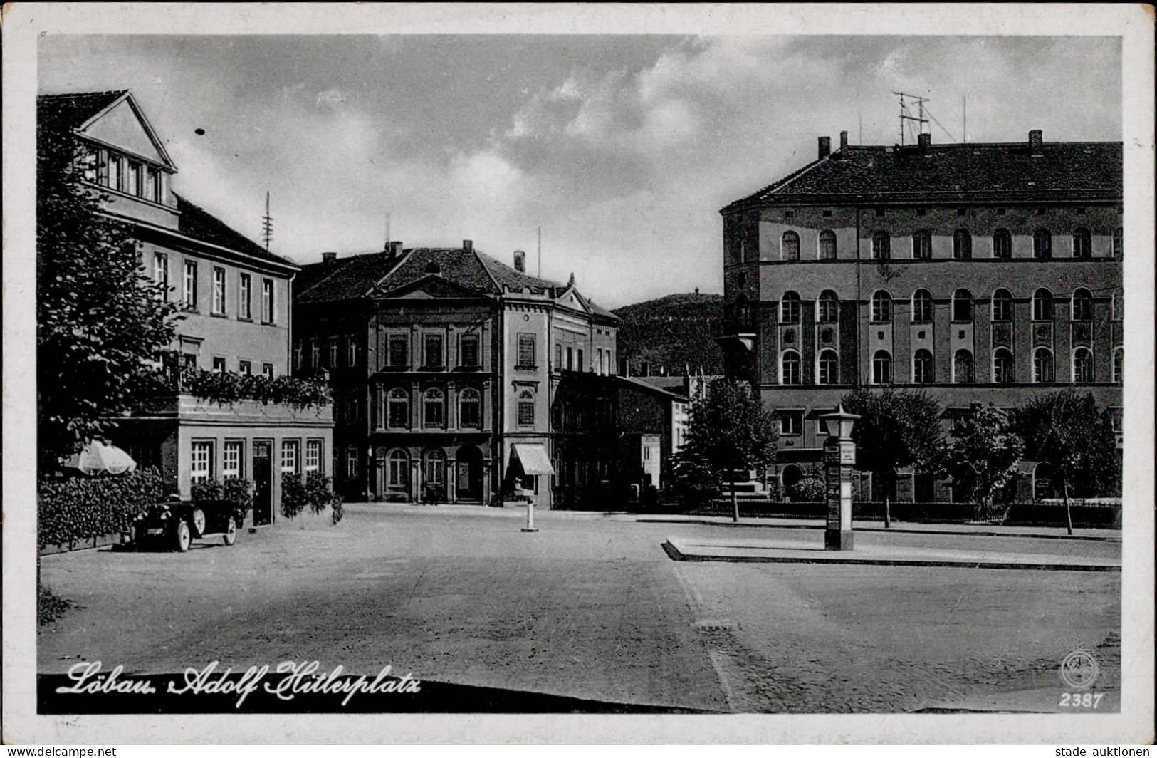 Löbau (o-8700) Adolf Hitlerplatz I-II - Other & Unclassified