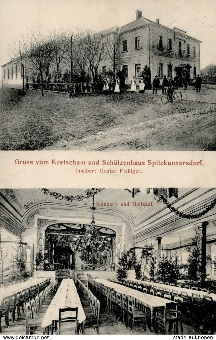 Spitzkunnersdorf (o-8801) Gasthaus Zum Kretscham Schützenhaus II (Stauchungen, Marke Entfernt) - Other & Unclassified