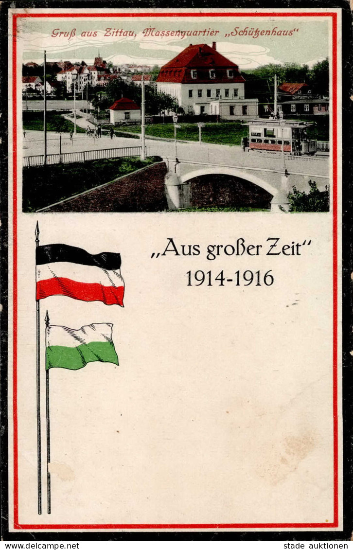 Zittau (o-8800) Schützenhaus Straßenbahn 1916 II (kleine Stauchung) - Other & Unclassified