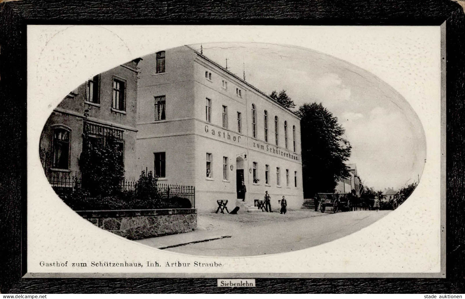 Siebenlehn (o-9201) Gasthaus Zum Schützenhaus II (Stauchung, Ecken Abgestoßen) - Other & Unclassified