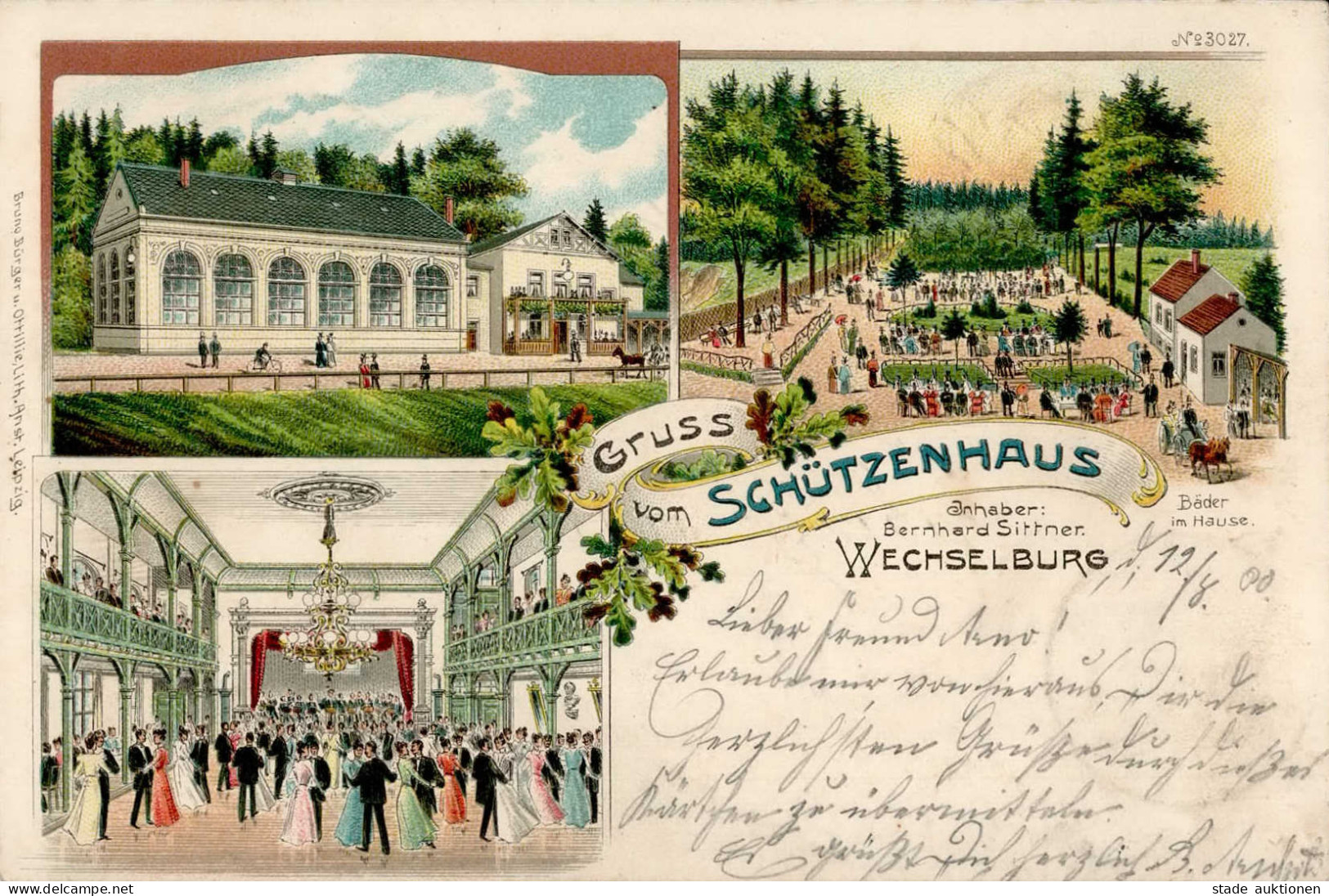 Wechselburg (o-9295) Schützenhaus 1900 I-II - Other & Unclassified