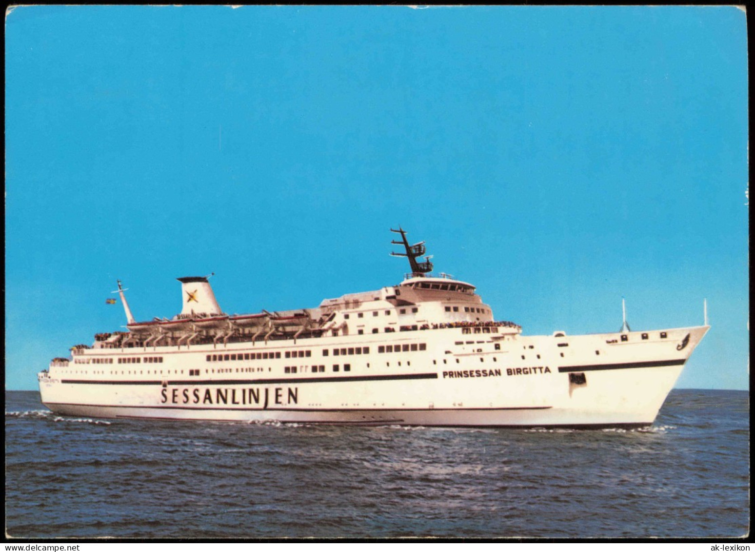 Fähre Fährschiff M/S. "Prinzessan Birgitta" Linie Travemünde Göteborg 1970 - Autres & Non Classés