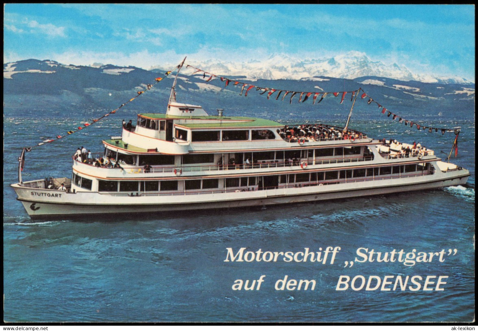 Fahrgastschiff Motorschiff "Stuttgart" Der DB Friedrichshafen Am Bodensee 1980 - Traghetti